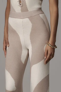 Beige Abstract Tiarra Pants