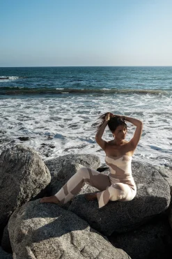 Beige Abstract Tiarra Pants