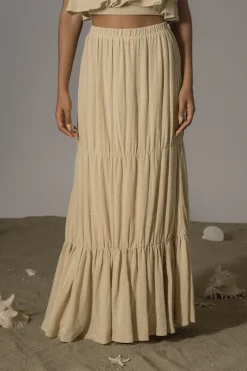 Beige By The Sea Skirt Set