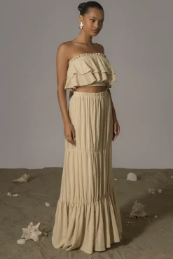 Beige By The Sea Skirt Set