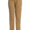 Beige Classic High Rise Trousers