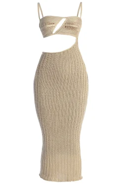 Beige Coastal Escape Dress