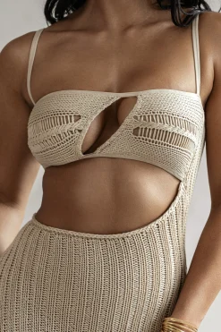 Beige Coastal Escape Dress