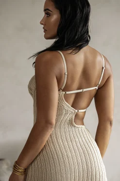 Beige Coastal Escape Dress