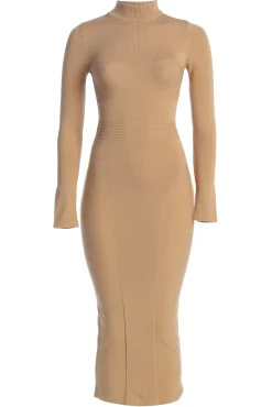 Beige Dakotah Midi Dress