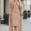 Beige Daria Sweater Knit Dress