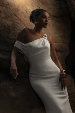 Beige Escape Linen Dress