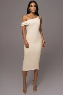 Beige Escape Linen Dress