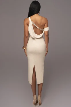Beige Escape Linen Dress