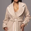 Beige Fit For Success Boucle Coat