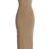Beige Francesca Contrast Maxi Dress