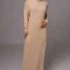 Beige Hartley Knit Maxi Dress