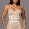 Beige Jozie Bustier Top
