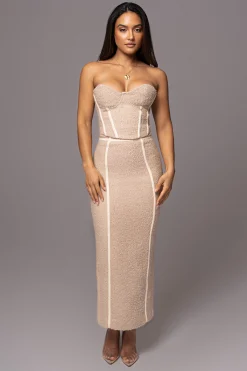 Beige Jozie Bustier Top
