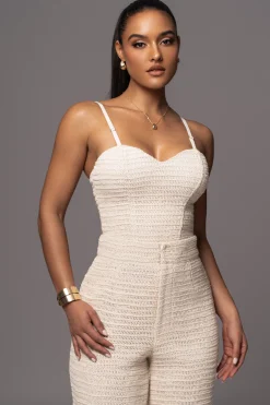 Beige Lila Bustier