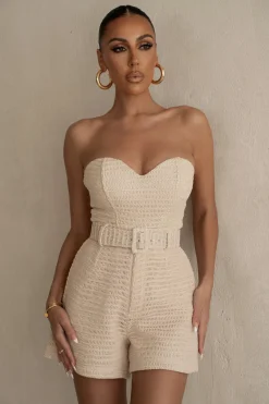 Beige Lila Bustier