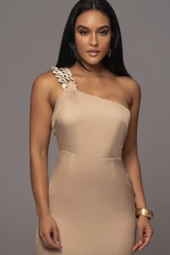 Beige Luxury Living Maxi Dress