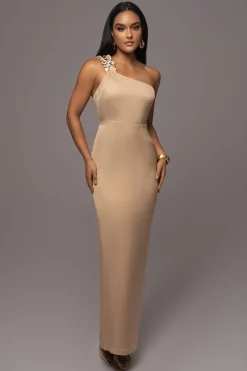Beige Luxury Living Maxi Dress