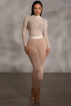 Beige Marlow Leggings