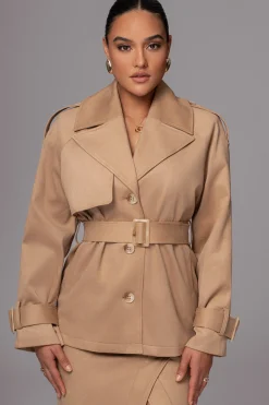Beige Nightfall Suede Jacket
