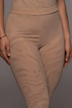 Beige Nina Mesh Pants