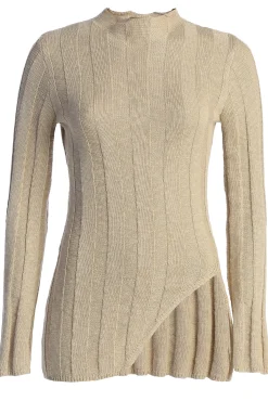 Beige Take A Chance Ribbed Pant Set