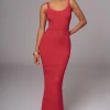 Berry Palm Springs Knit Maxi Dress