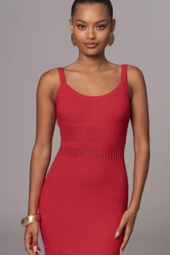 Berry Palm Springs Knit Maxi Dress