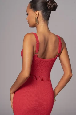 Berry Palm Springs Knit Maxi Dress