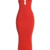 Berry Sun Rays Knit Maxi Dress