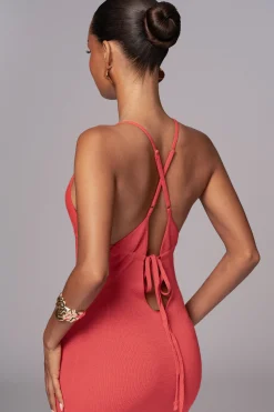 Berry Sun Rays Knit Maxi Dress