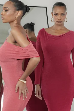 Berry/Mauve Ashton Reversible Maxi Dress