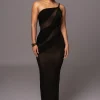 Black Alari One Shoulder Maxi Dress