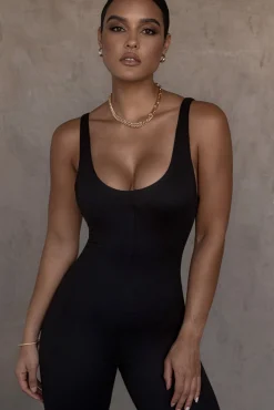Black Alo Double Layer Jumpsuit