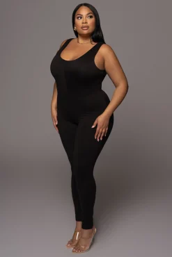 Black Alo Double Layer Jumpsuit
