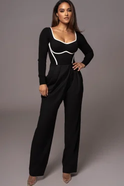 Black Asymmetrical Draped Trousers