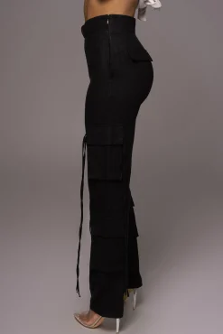 Black Better Half Linen Utility Pants