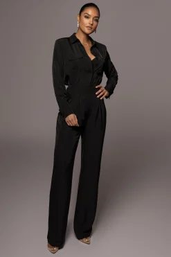 Black Candice Trousers