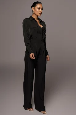 Black Candice Trousers
