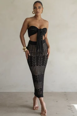 Black Caribbean Skies Skirt Set