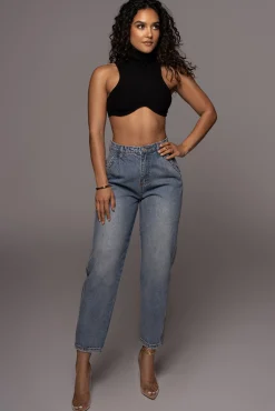 Black Cher Ribbed Top