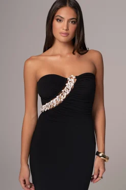 Black Clarisse One Shoulder Dress