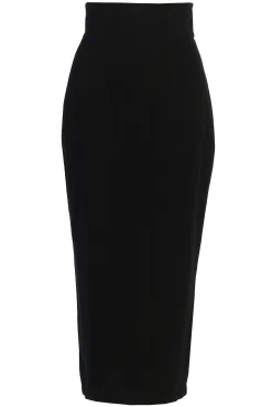 Black Coastland Linen Skirt