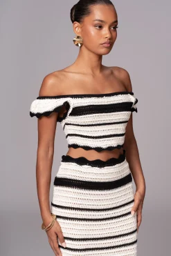 Black Corazon Ruffle Skirt Set