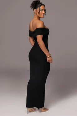 Black Custom  Maxi Dress