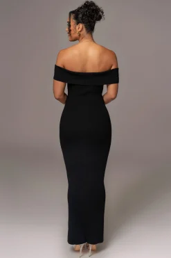 Black Custom  Maxi Dress