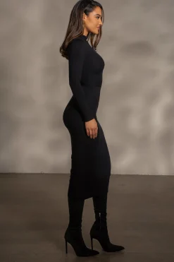 Black Dakotah Midi Dress