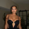 Black Enchantment Bustier Maxi Dress