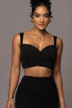 Black Extend Your Stay Skirt Set