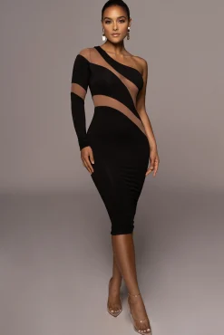 Black Eyes For You Midi Dress